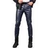 Idopy Pantaloni da Motociclista per Motociclisti in Pelle Sintetica per Costume da Festa da Uomo