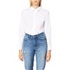 Seidensticker Schwarze Rose Bodybluse Langarm slim fit uni bügelfrei, Camicetta donna, Bianco (01), 44 CM (Talla produttore: 44 CM)