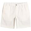 MaaMgic Pantaloncini Chino Uomo Pantaloni Corti in Cotone Pantaloni da Lavoro Bermuda, Elastico in Vita con Pantaloncini da Lavoro Multitasche, Vita Regolabile, Bianco cremoso, XXL, Size 34