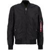 Alpha Industries 1 TT Bomber Jacket per Uomo Giacche, Nero, XL