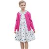SMILING PINKER Ragazze Cardigan Basic Bambini Cardigan Manica Lunga Scuola Maglieria, blu navy, 5-6 Anni