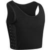 XUJI Binder seno in cotone traspirante con elasticità per GC2B Ladies Trans Tomboy FTM (W, S)