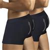 ARIUS Pacco 2 Mutande con Cuscinetti con Imbottitura Posteriore - Intimo Uomo con Culo - Mutanda Imbottita Glutei - per Aumentare Il Volume e Le Dimensioni dei Glutei - Men's Padded Buttocks (XL)
