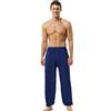 HOEREV Uomo Donna Super Soft Yoga Pantaloni Taiji Lounge Pant, Blu Navy, XS