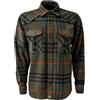 ROCK-IT Apparel I Camicia di Flanella a Maniche Lunghe da Uomo I Camicia a Quadri da Boscaiolo I Camicia a Quadri con Barra di Chiusura [S-5XL] qualità Premium I Grigio/Blu/Bianco a Scacchi Large