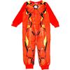 Marvel Pigiama intero in pile per ragazzi Iron Man Avengers, tuta intera per bambini, colore rosso, 2-6 anni, Rosso, 4-5 Years