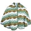Toutacoo, Cappa Corta da Donna stile Poncho (Fantaisie Verde)