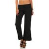 malito more than fashion Malito Donna Pantaloni de Lino Classico-Stile Pantaloni Estivi 8064 (XL, Blu Scuro)