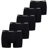 HEAD Men's Basic Boxers (5 Pack) Boxer, Nero, S (Pacco da 5) Uomo