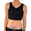BaronHong Women Lesbian Tomboy Zip Up Tank Top Vest Chest Binder Stronger Bandage(Black,XL)
