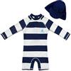 upandfast Costume da Bagno per Neonate Che Fanno i Primi Passi(24-36 Mesi,Striato)