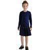 SMILING PINKER Ragazze Cardigan Bambini Maglia Manica Lunga Cardigan Morbido Maglia Maglia Maglia Top, blu navy, 5-6 Anni