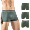 Risalti Boxer Uomo Microfibra 3 pz - Mutande Uomo più Traspiranti dei Boxer Uomo Cotone Elasticizzato, Abbigliamento Intimo Uomo, Men Underwear, Senza Cuciture- Made in Italy