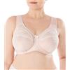 Sermija Reggiseno Morbido Classico da Donna, con Ferretto, Taglie Grandi con Merletto, Spalline Larghe, Laminato con Cotone, Sostegno Taglie Forti, Non Imbottito, Pizzo, Supporto Completo, Nudo, 7D