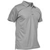 KEFITEVD Polo traspirante all'aperto da uomo Quick Dry manica corta Safari Campeggio Top, Grigio chiaro, L