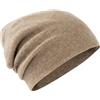 Villand Berretto in 100% Cashmere per Donne e Uomini con Confezione Regalo, Cappello Lavorato a Maglia in Cashmere a Doppio Strato, Berretto da Sci Invernale Oversize (Beige)