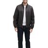 Tommy Hilfiger Bomber Uomo Ecopelle, Marrone scuro, Small