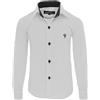 Gillsonz A7vDa - Camicia per bambini per feste, a maniche lunghe, facile da stirare, disponibile in 10 colori, taglie 86-158, Blu, 13 anni