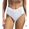 Rayson Bottom Bikini Donna Con Pieghe | Slip Addominale Costume Da Bagno Elegante - Foto 7