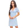 Selente Sweet Dreams - Camicia da notte da donna, elegante, corta o lunga, realizzata in EU, con elegante pizzo, 46
