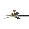 Pepeo Gmbh Ventilatore da Soffitto Potkuri, Ottone Satinato / Mogano, 132 Cm