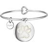 ZUKY Bracciali in acciaio dedicati agli amanti degli animali (Zampa Cristallo)