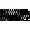 MiNGFi italiano silicone coperchio della tastiera Copritastiera per MacBook Pro 14 A2442 (2021+) MacBook Pro 16 A2485 (2021+) M1 Pro/Max chip Touch ID EU/ISO layout della tastiera - Nero