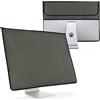 Copri Monitor Antipolvere Kwmobile Per Schermi 27-28 Pollici - Custodia Protettiva Nera/Grigia Per PC - Foto 2