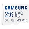 Samsung Scheda di memoria Evo plus 256 GB microSD SDXC U3 classe 10 A2 130 MB/S con adattatore versione 2021 (MB-MC256KA/EU)