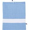 Filet - Sacchetto Asilo con stampa a Quadretti Vichy Azzurro Cielo |Inserto a fascia in Tela Aida personalizzabile | Misura 42 x 34 cm | 100% Realizzato in Italia con materiali di alta qualità