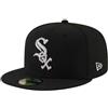 New Era Chicago White Sox MLB AC Performance Black Base 59Fifty Basecap - 8-64cm (XXL)