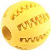 Fitwish Ototon - Palla in gomma robusta da masticare, giocattolo per cani Dente, pulizia non tossica, indistruttibile, Treat Palla snack interattivo per cani di piccola taglia (giallo)