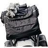DEEMEED PETBAG, trasportino per cani da moto, impermeabile, portatile, sistema di ventilazione tripla per cani o gatti, per sissy bar, portapacchi o sedile. Realizzato in tessuto Cordura italiano