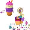 Polly Pocket - Playset Borsetta Twist Gelato, a Tema Parco Giochi, 3 Piani, 25 Accessori, Giocattolo per Bambini 4+Anni, HFR00