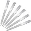 Mudder 6 Pacchi Lima per Unghie Diamante Acciaio Inossidabile Lima per Unghie Laterale Doppia in Metallo Manicure per Unghie Unghie dei Piedi per Salon e Casa (5 Pollici)