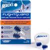 Mack's Flightguard Airplane Pressure Relief Tappi per le orecchie - 26dB NRR - Comodi e sicuri, tappi per le orecchie da viaggio Blu