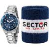 Sector No Limits Orologio Donna, Collezione 230, Solo tempo, 3H, in Acciaio - R3253161530