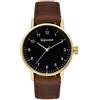 Gigandet Minimalism Orologio Donna Analogico Quartz Oro Marrone G27-002