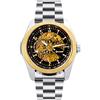 RORIOS Orologio da Uomo Orologio Luminoso Orologio Meccanico Automatico con Cinturino in Acciaio Inox Scheletro Orologio da Polso