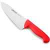 Arcos Coltello Chef in Acciaio Inossidabile Nitrum con Lama da 200 mm - Coltello da Cucina Professionale Multipurpose, Manico Ergonomico in Polipropilene - Rosso, Serie 2900
