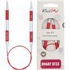 KnitPro - Ferri da maglia circolari, 40 x 6 mm, colore: Rosso