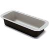Guardini, Stampo plumcake 25x11 cm, Acciaio con rivestimento antiaderente, Nero e Argento, Made in Italy, Linea Silver Elegance