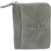 WILD THINGS ONLY !!! Portafoglio uomo vera pelle con protezione RFID - zip, porta carte capiente, elegante e resistente, confezione regalo