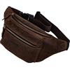 STILORD 'Portland' Marsupio Pelle Uomo Donna Vintage Capiente da Cintura in Vero Cuoio Marsupio a Tracolla, Colore:novello - marron