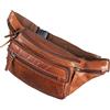 STILORD 'Zion' Marsupio in Pelle Vintage Moderno Uomo Donna Borsa a Vita in Cuoio Vero Borsello con Cerniere Resistente alla Moda, Colore:brandy - marrone