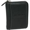 WILD THINGS ONLY !!! Portafoglio da uomo vera pelle con zip a tutto tondo e protezione RFID, Nero