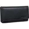 STILORD 'Lotta' Portafoglio Donna in Pelle con Protezione da RFID e NFC Orizzontale Stile Vintage con Portamonete con Cerniera, Colore:nero