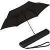 Knirps Ombrello tascabile Knirps Ultra US.050 Slim Manual - Ultra leggero e piatto - Resistente alle tempeste - Antivento - 21 cm - Nero
