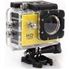 Notebook-as® SJ4000 Action Cam fotocamera impermeabile Full HD 1080p giallo con molti accessori in confezione originale