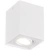 meineWunschleuchte Faretto angolare a 1 luce, in metallo bianco opaco, altezza 12,5 cm